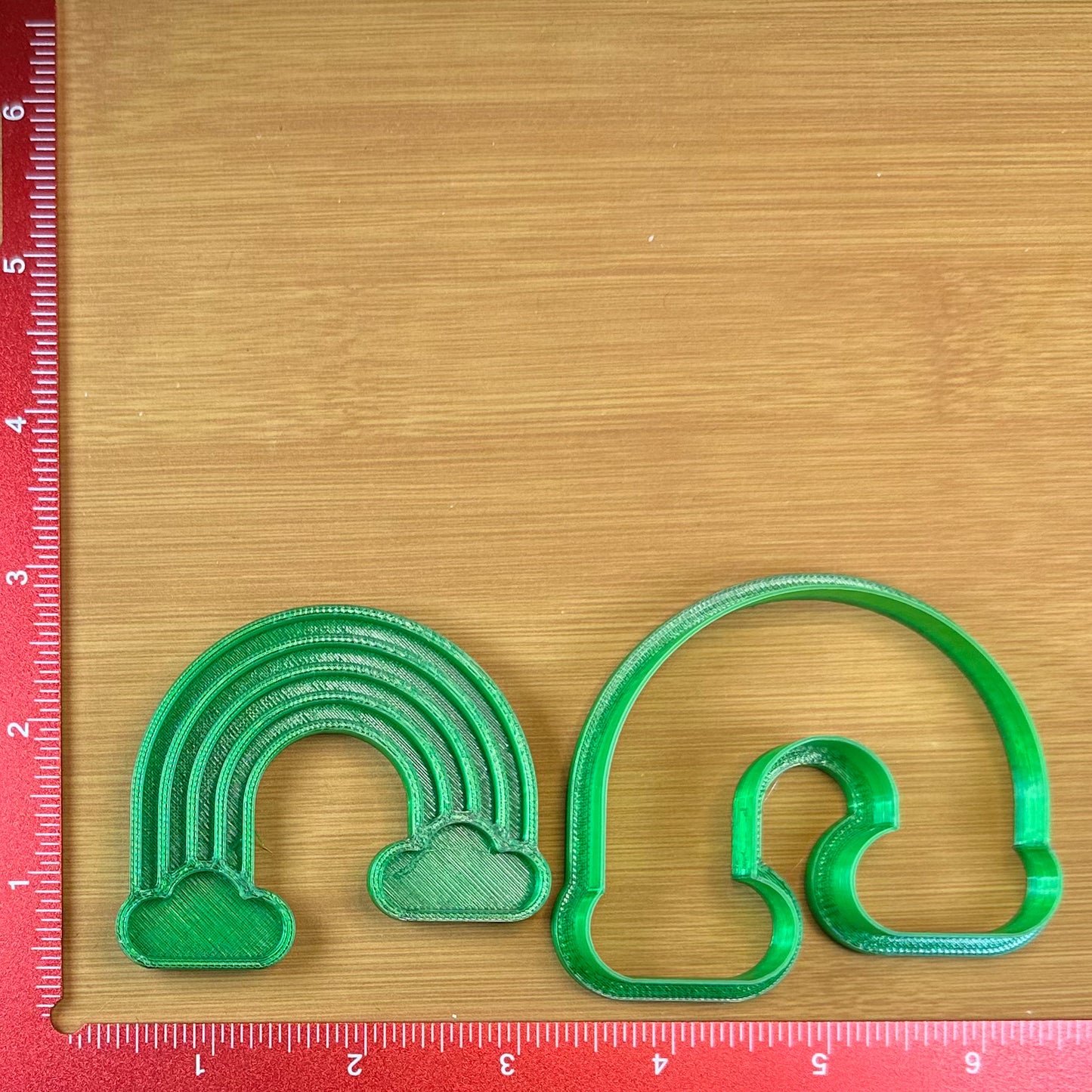 Rainbow - Custom 3D Printed Cookie Cutter + Stamp Combo