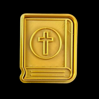 Bible - Custom 3D Printed Cookie Cutter + Stamp Combo