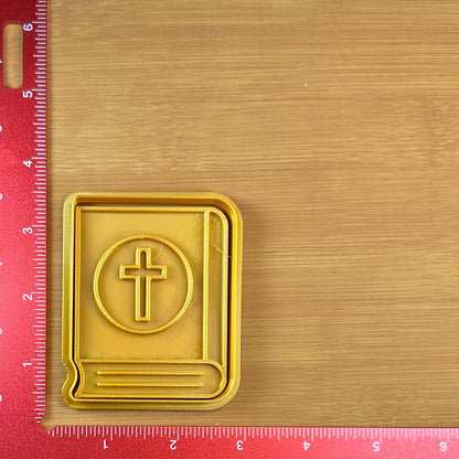 Bible - Custom 3D Printed Cookie Cutter + Stamp Combo