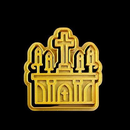 Altar - Custom 3D Printed Cookie Cutter + Stamp Combo