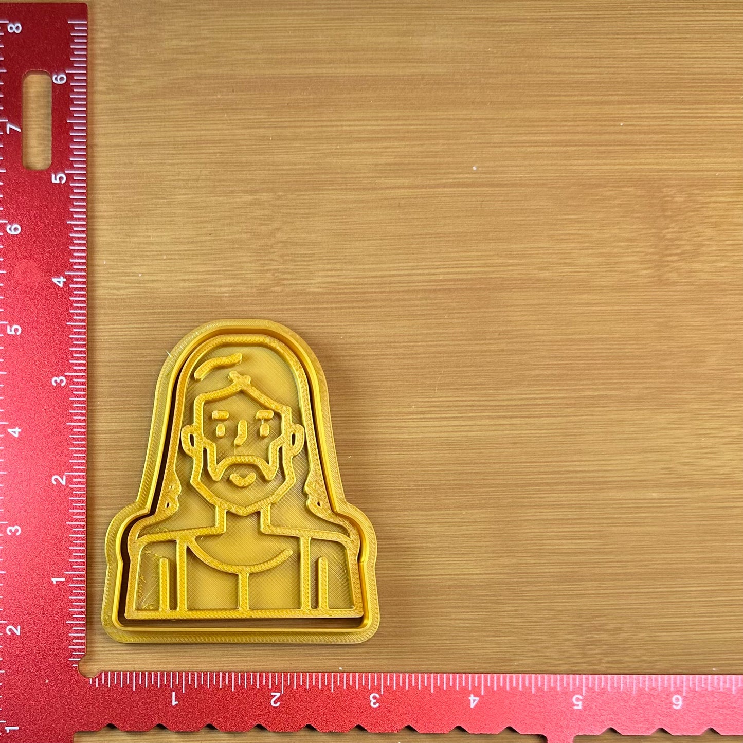 Jesus Bust - Custom 3D Printed Cookie Cutter + Stamp Combo