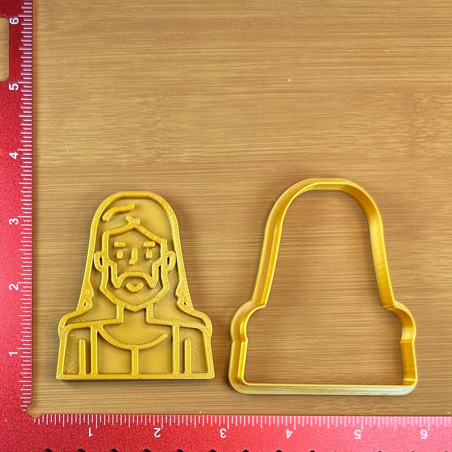 Jesus Bust - Custom 3D Printed Cookie Cutter + Stamp Combo