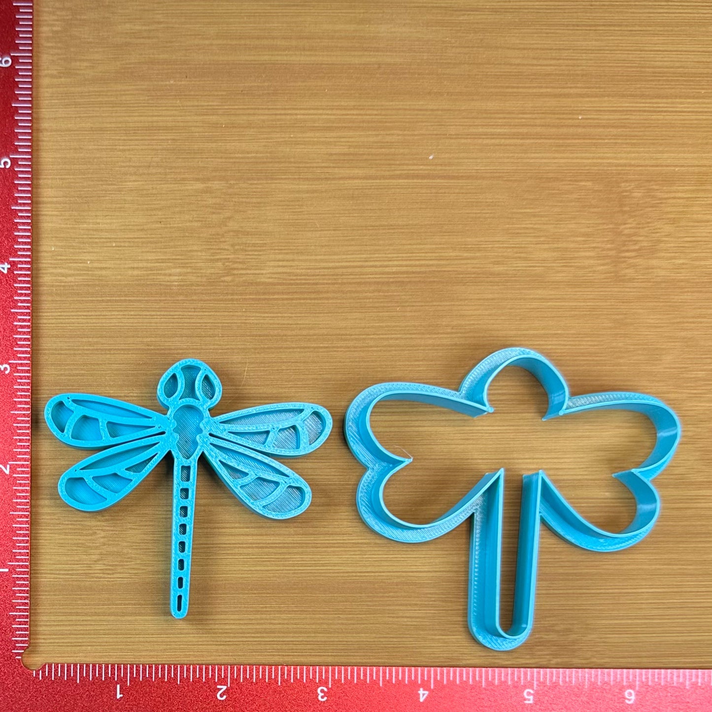 Dragonfly - Custom 3D Printed Cookie Cutter + Stamp Combo