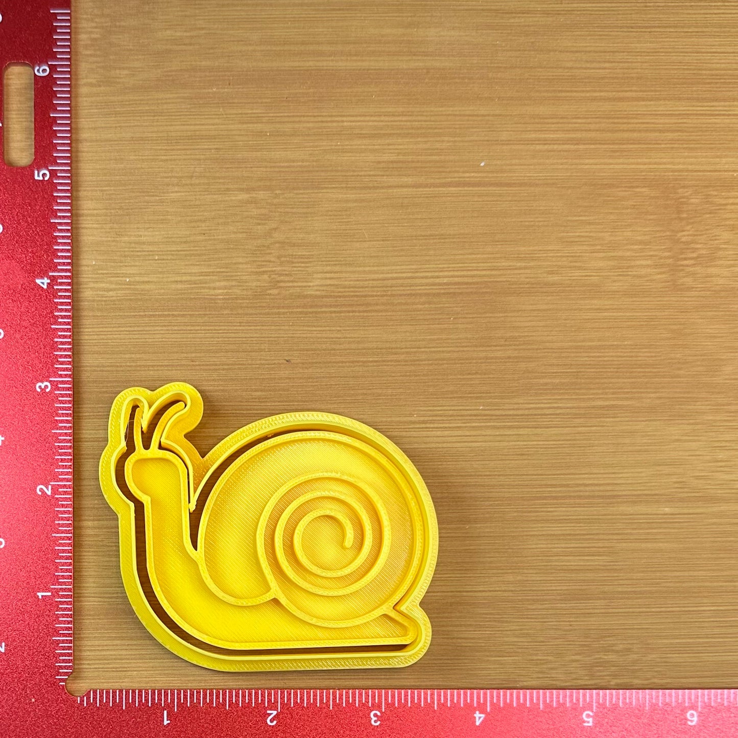 Snail - Custom 3D Printed Cookie Cutter + Stamp Combo