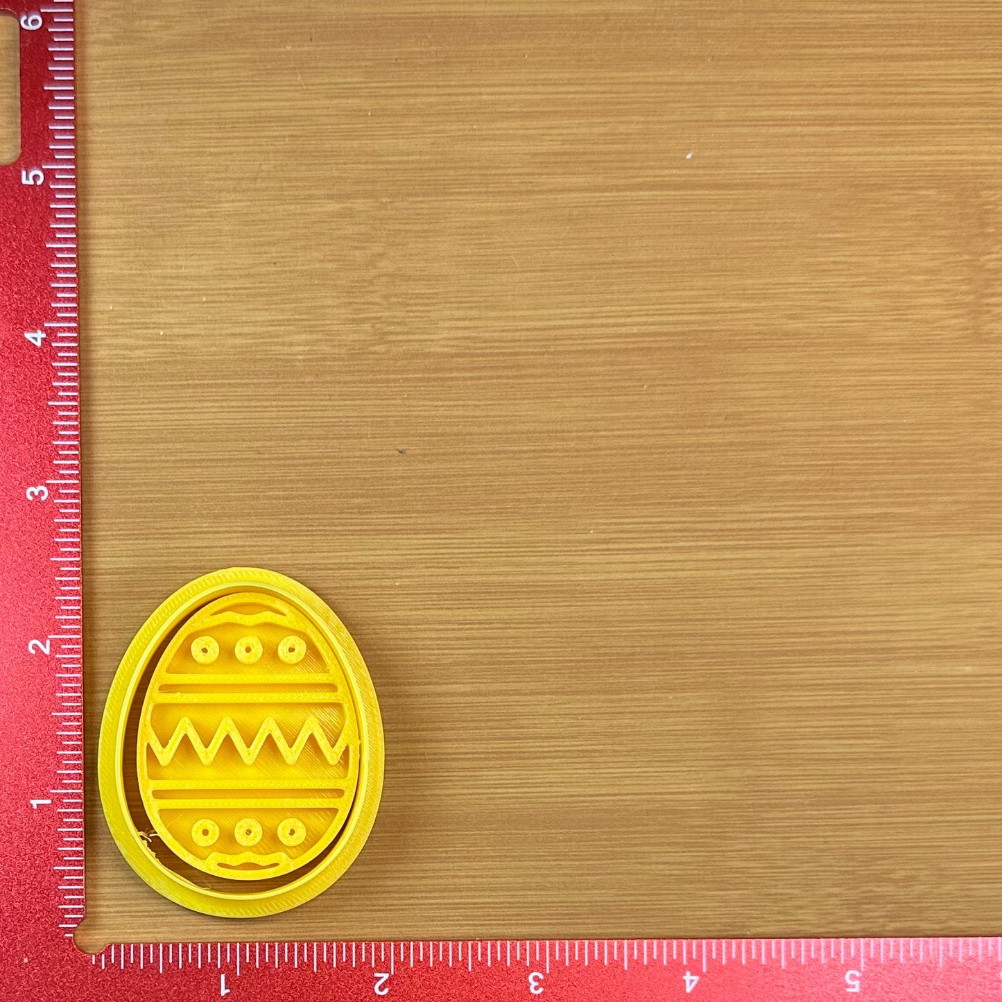 Easter Egg with Center Chevron - Custom 3D Printed Cookie Cutter + Stamp Combo