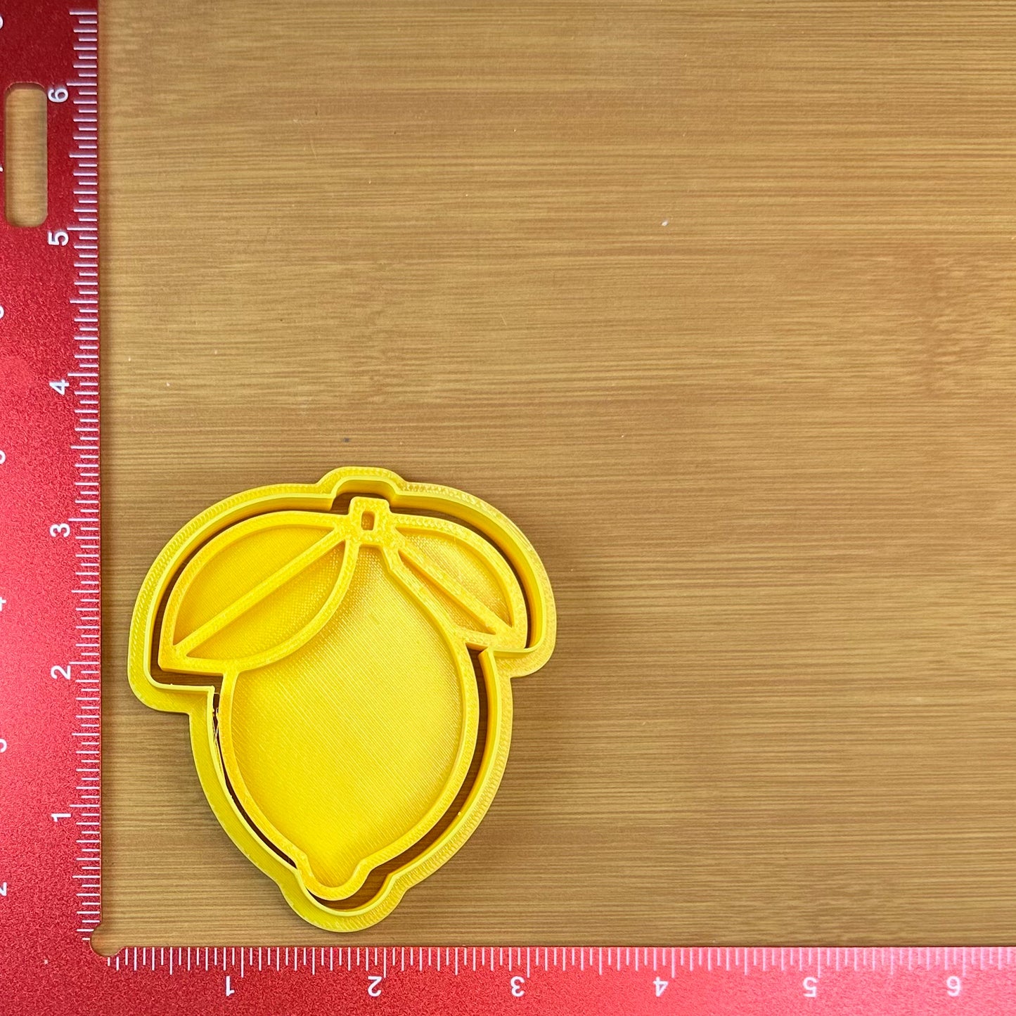 Lemon - Custom 3D Printed Cookie Cutter + Stamp Combo