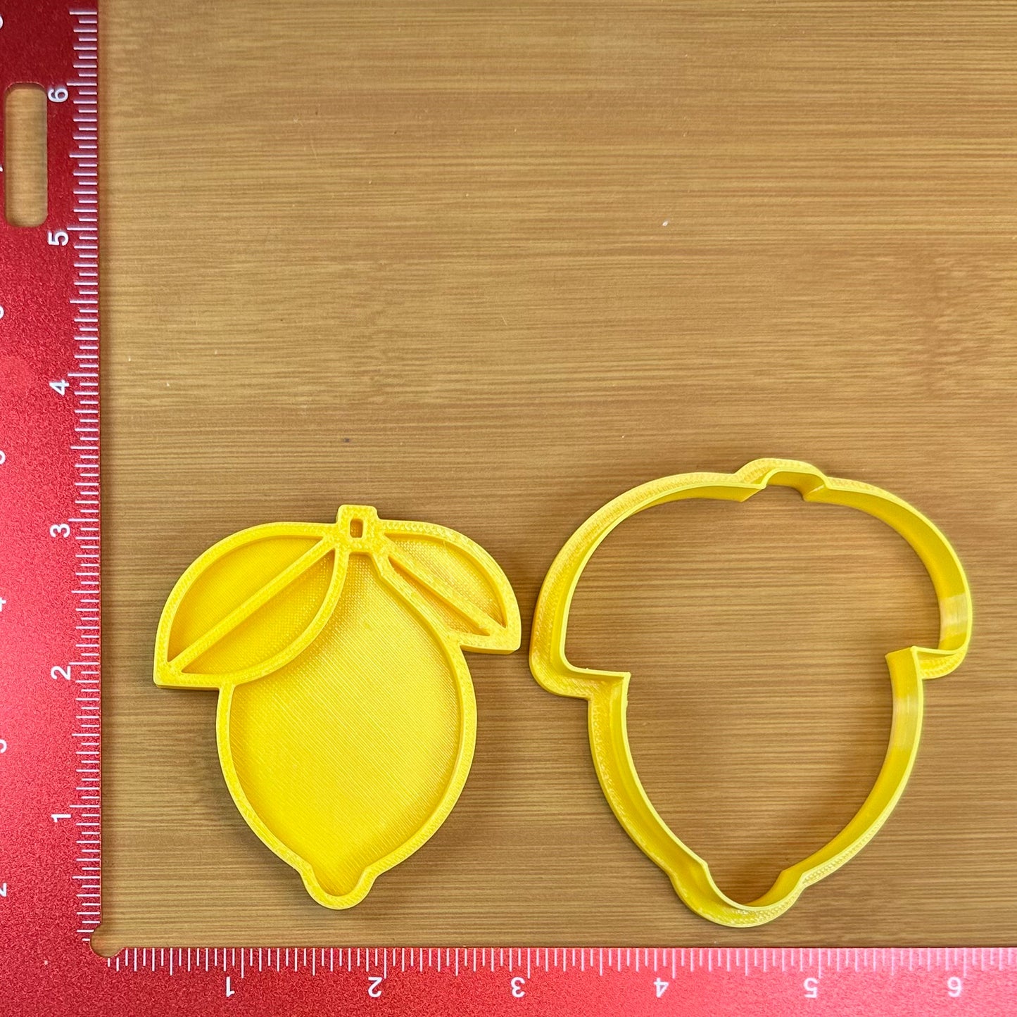 Lemon - Custom 3D Printed Cookie Cutter + Stamp Combo