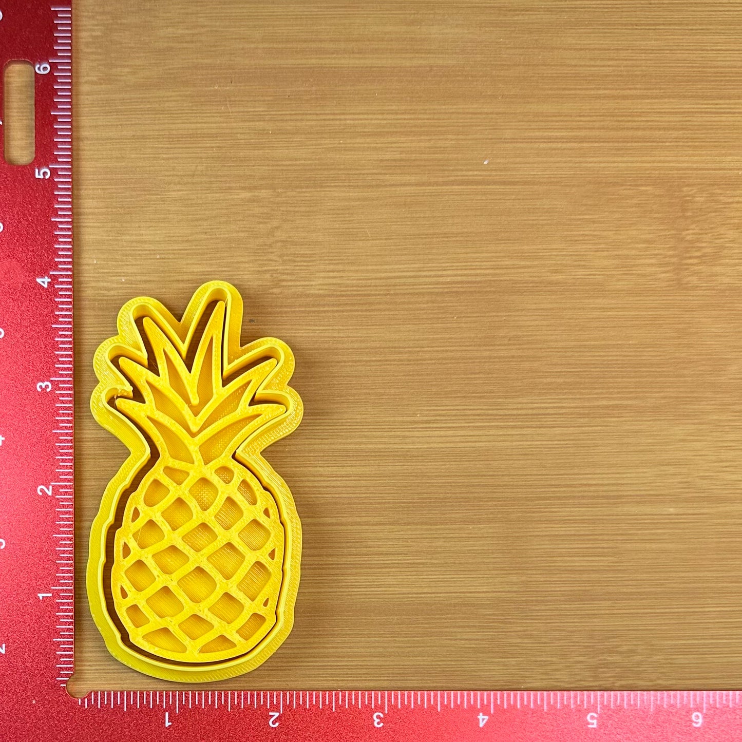 Pineapple - Custom 3D Printed Cookie Cutter + Stamp Combo
