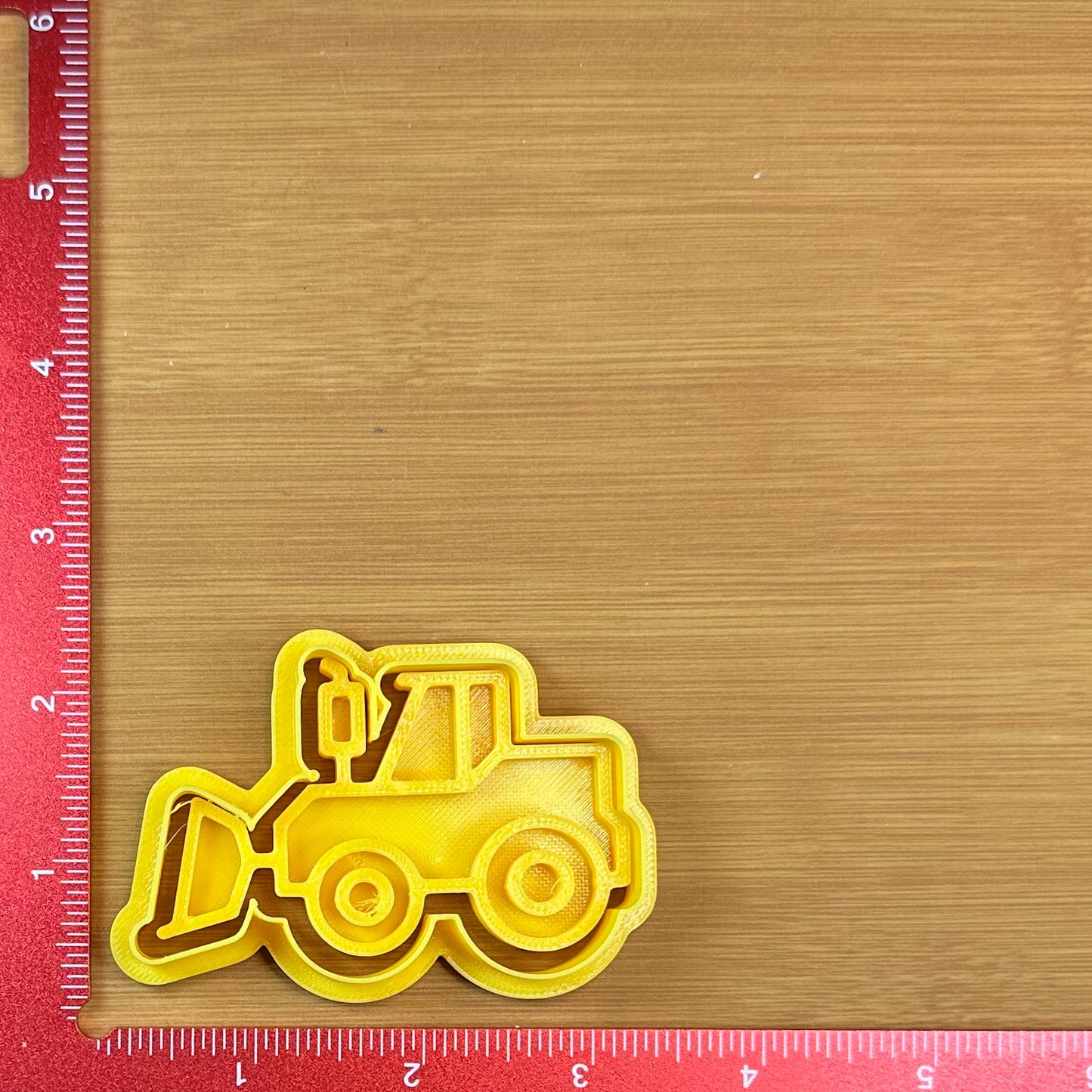 Tractor with Bucket - Custom 3D Printed Cookie Cutter + Stamp Combo