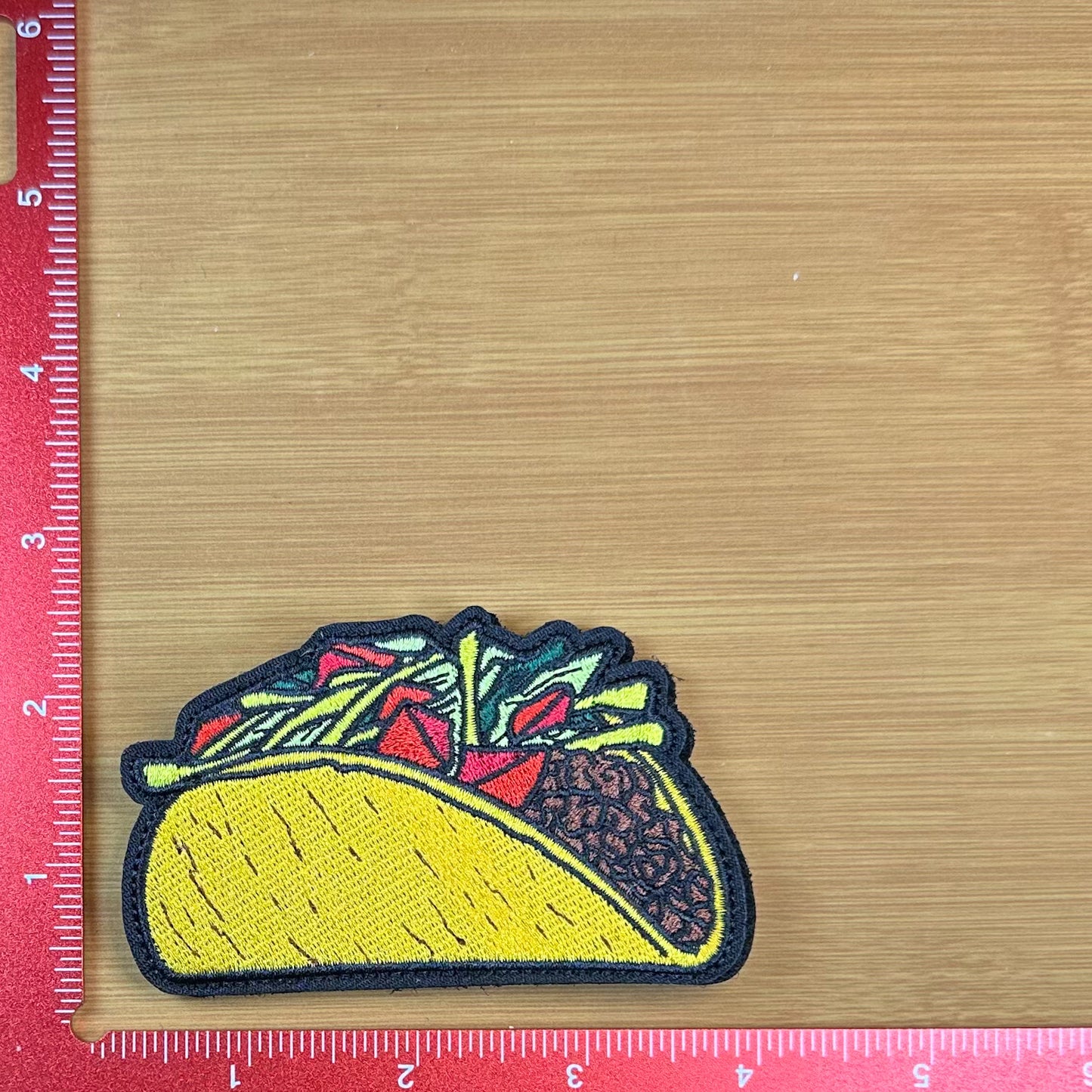 Loaded Taco - Embroidered Patch with Hook & Loop Backing
