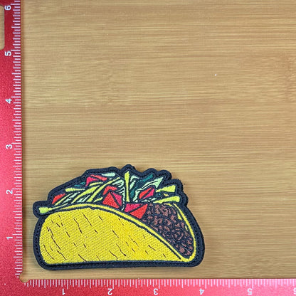 Loaded Taco - Embroidered Patch with Hook & Loop Backing