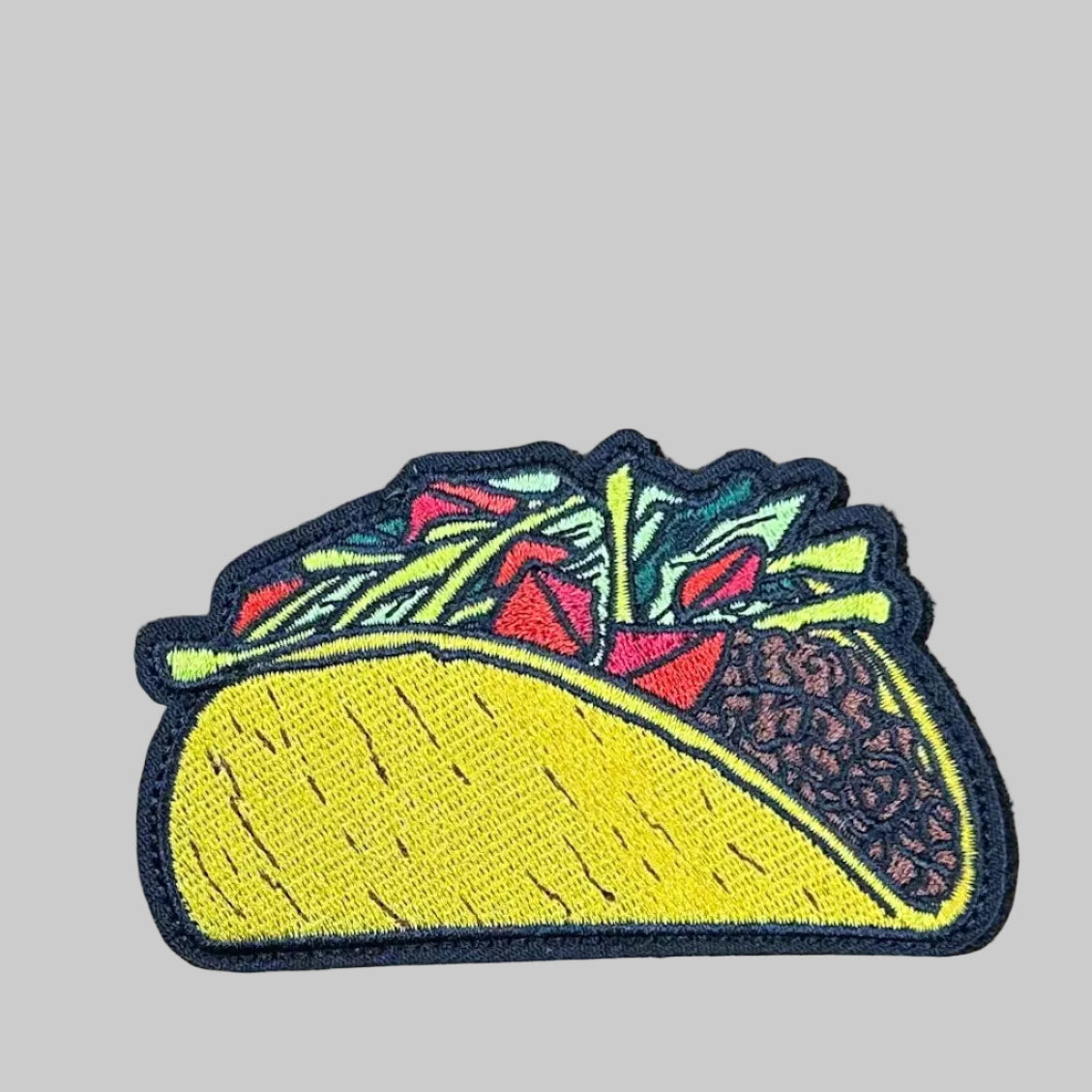 Loaded Taco - Embroidered Patch with Hook & Loop Backing