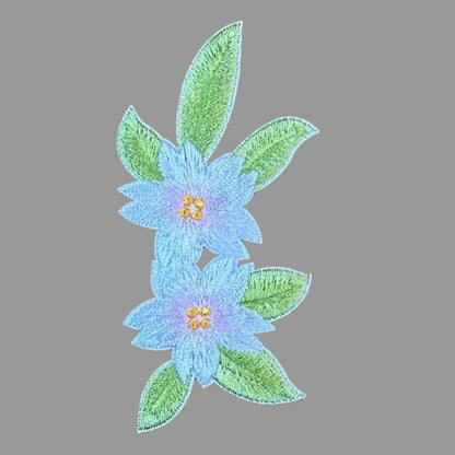Small White Flowers - Embroidered Patch
