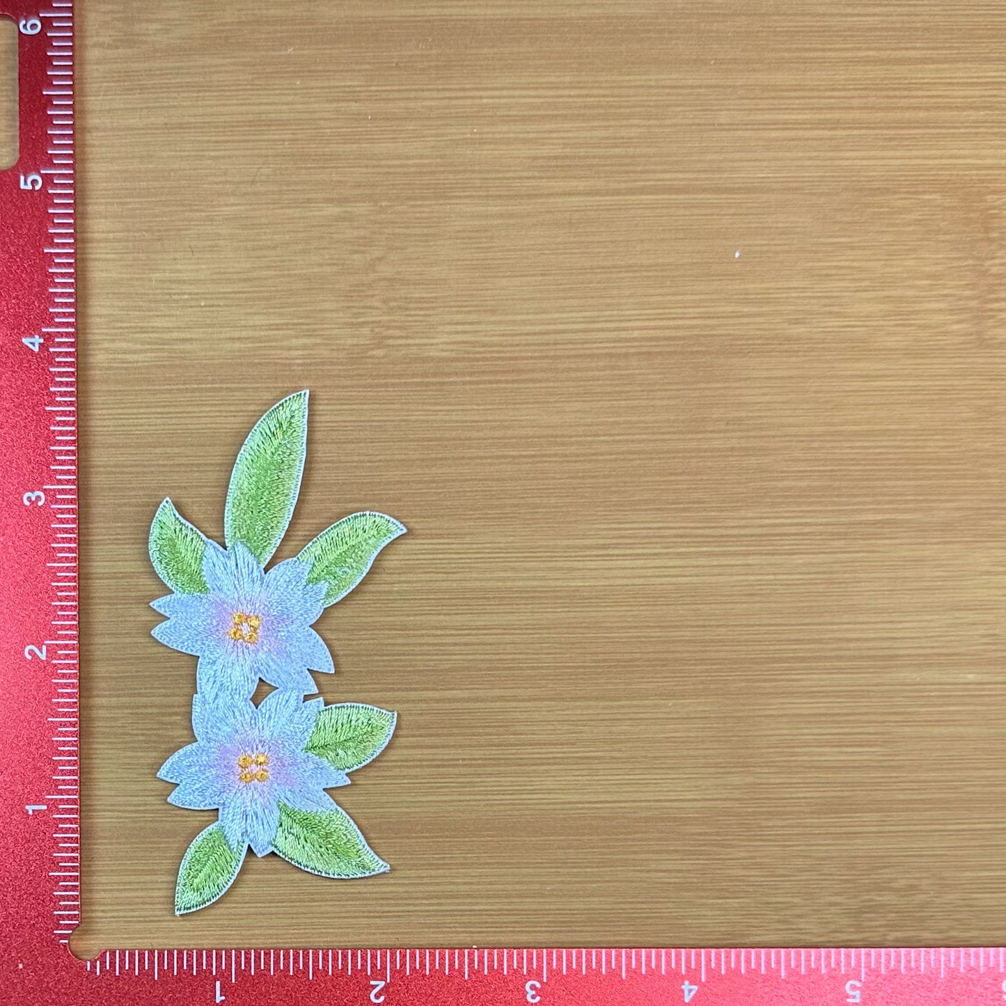 Small White Flowers - Embroidered Patch