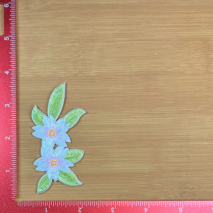 Small White Flowers - Embroidered Patch
