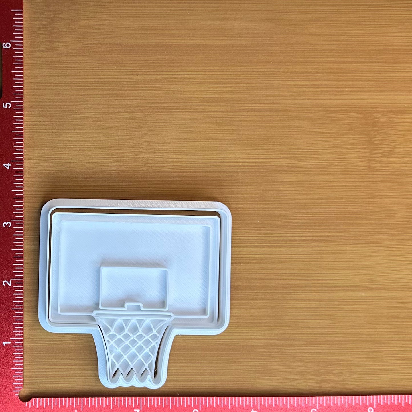 Basketball Goal - Custom 3D Printed Cookie Cutter + Stamp Combo