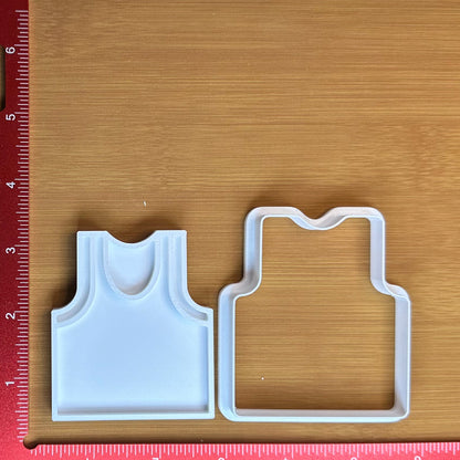 Basketball Jersey - Custom 3D Printed Cookie Cutter + Stamp Combo