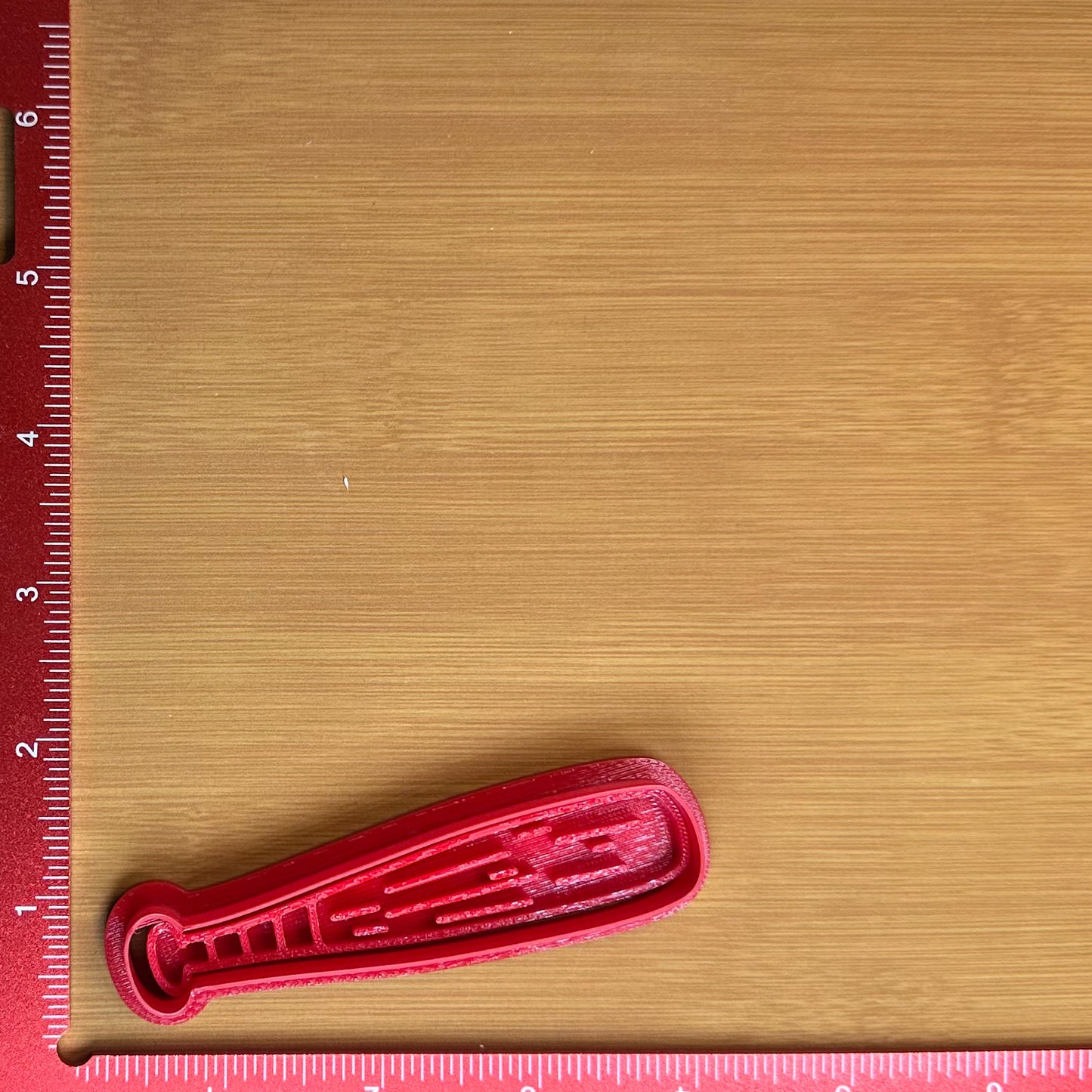 Baseball Bat - Custom 3D Printed Cookie Cutter + Stamp Combo