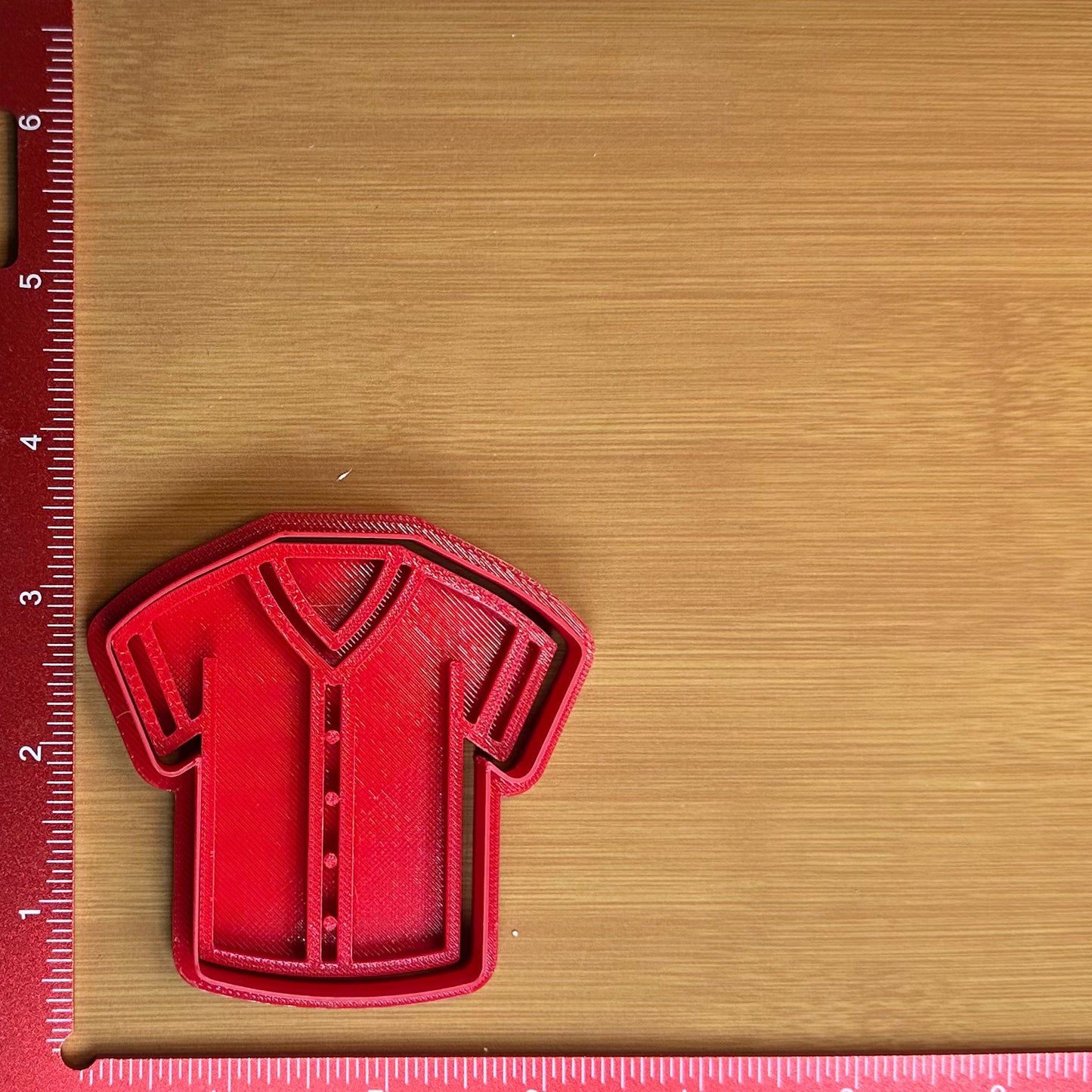 Baseball Jersey - Custom 3D Printed Cookie Cutter + Stamp Combo