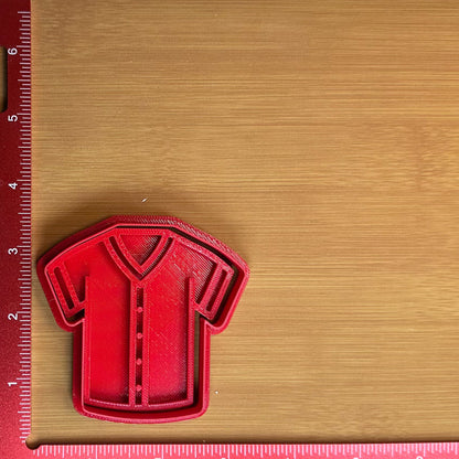 Baseball Jersey - Custom 3D Printed Cookie Cutter + Stamp Combo