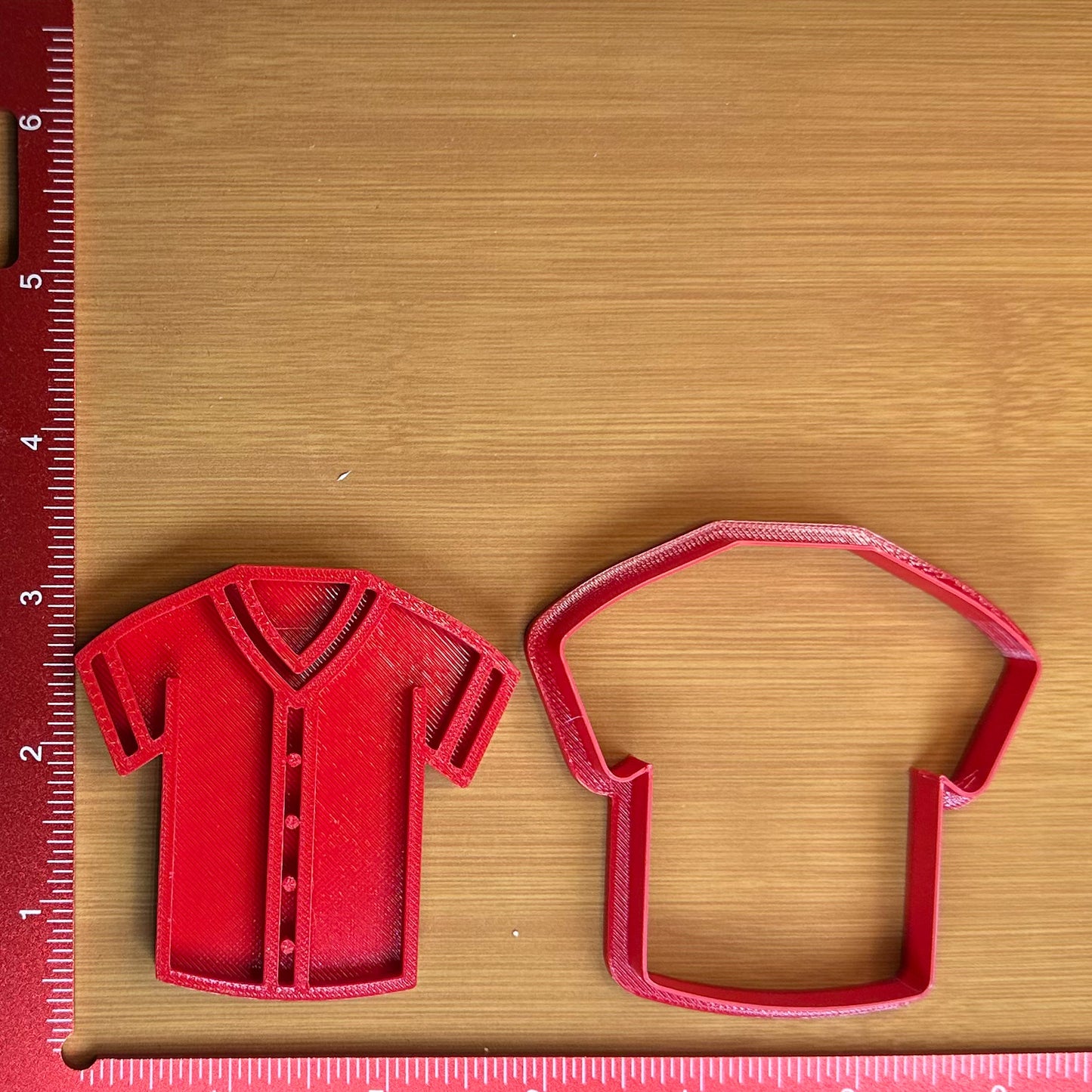 Baseball Jersey - Custom 3D Printed Cookie Cutter + Stamp Combo
