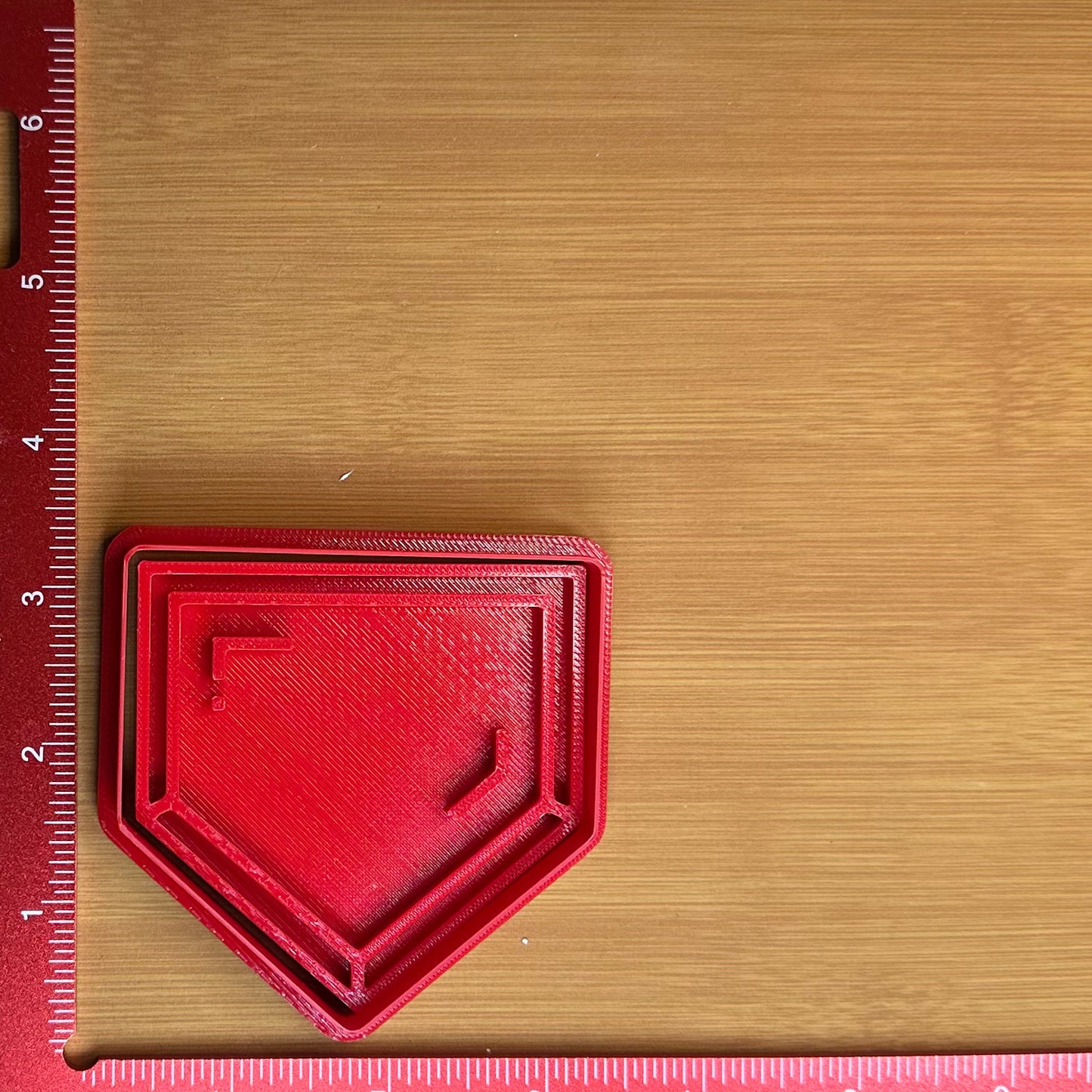Home Plate - Custom 3D Printed Cookie Cutter + Stamp Combo