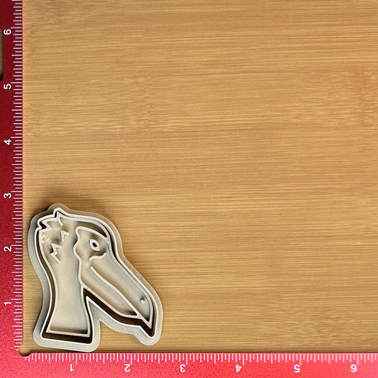 Pelican Head - Custom 3D Printed Cookie Cutter + Stamp Combo