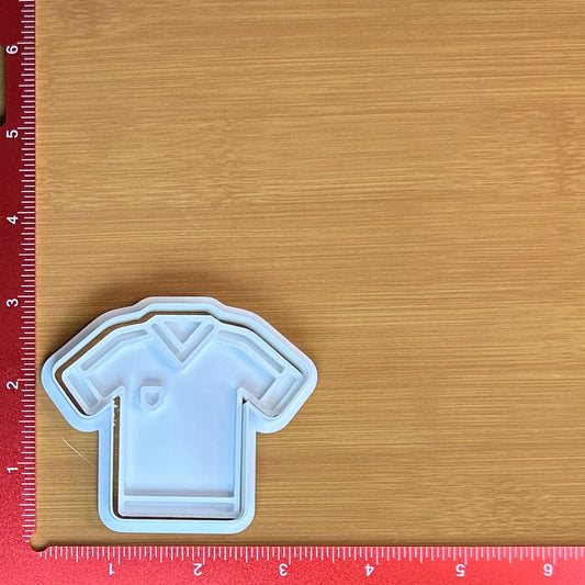 Soccer Jersey - Custom 3D Printed Cookie Cutter + Stamp Combo