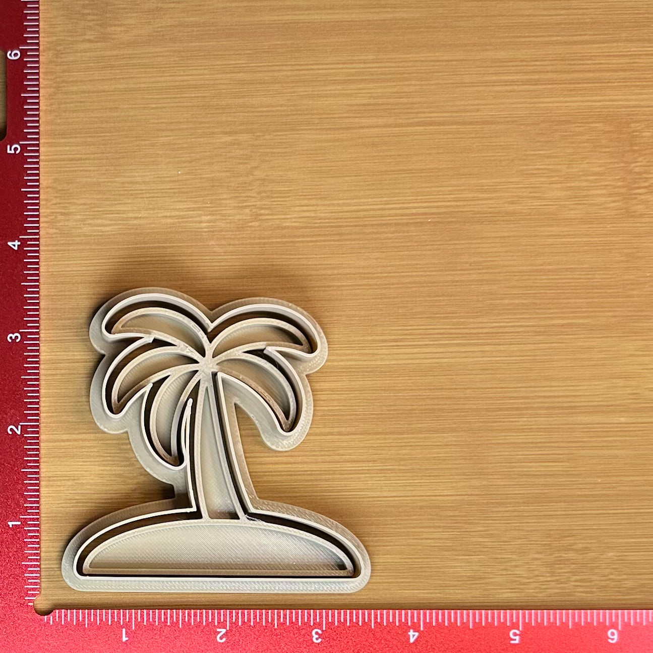 Palm Tree - Custom 3D Printed Cookie Cutter + Stamp Combo