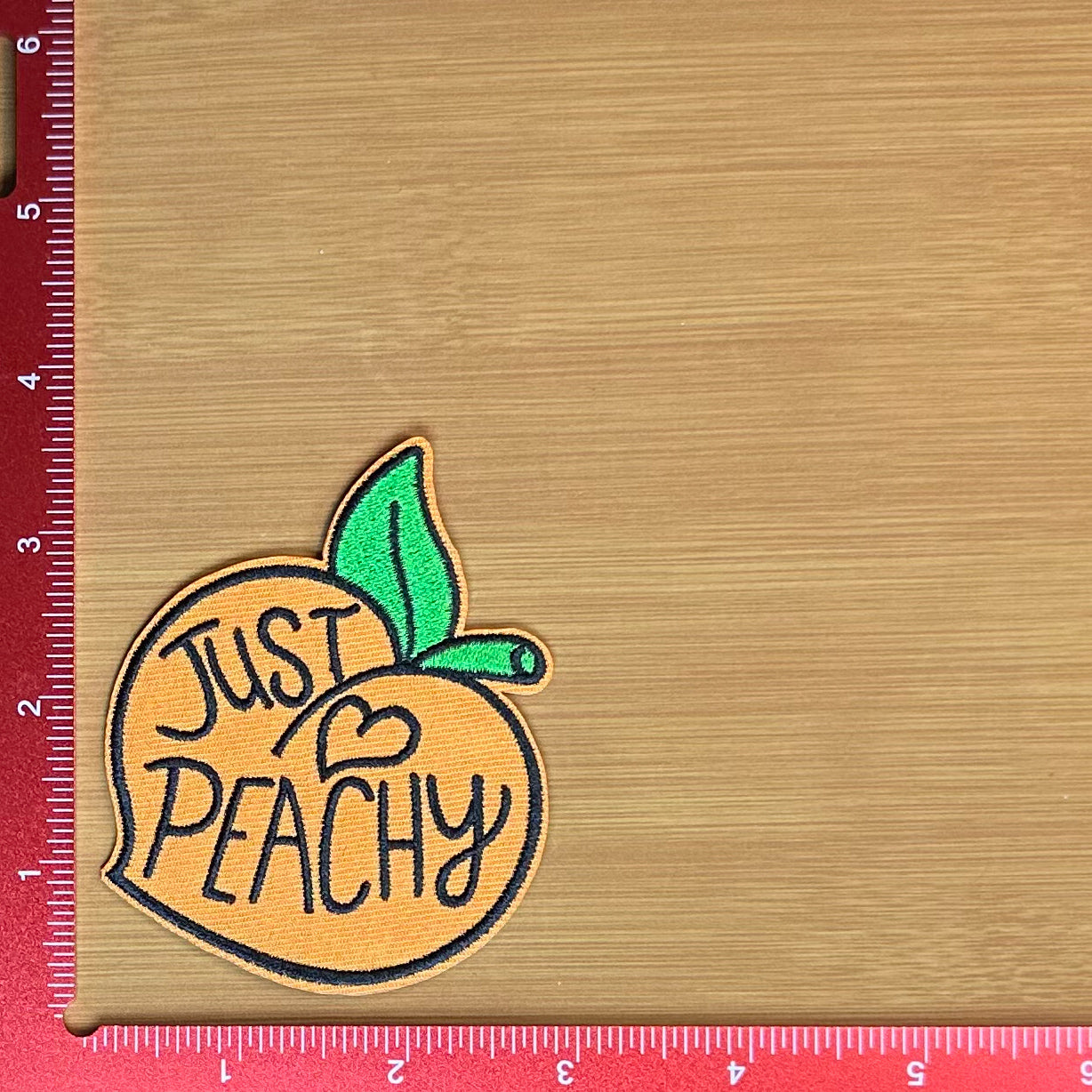 Just Peachy - Embroidered Patch