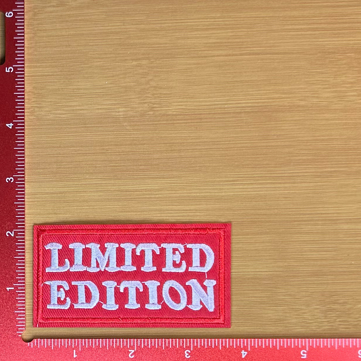 Limited Edition, Red and White - Embroidered Patch