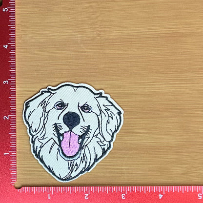 Golden Retriever Head - Embroidered Patch
