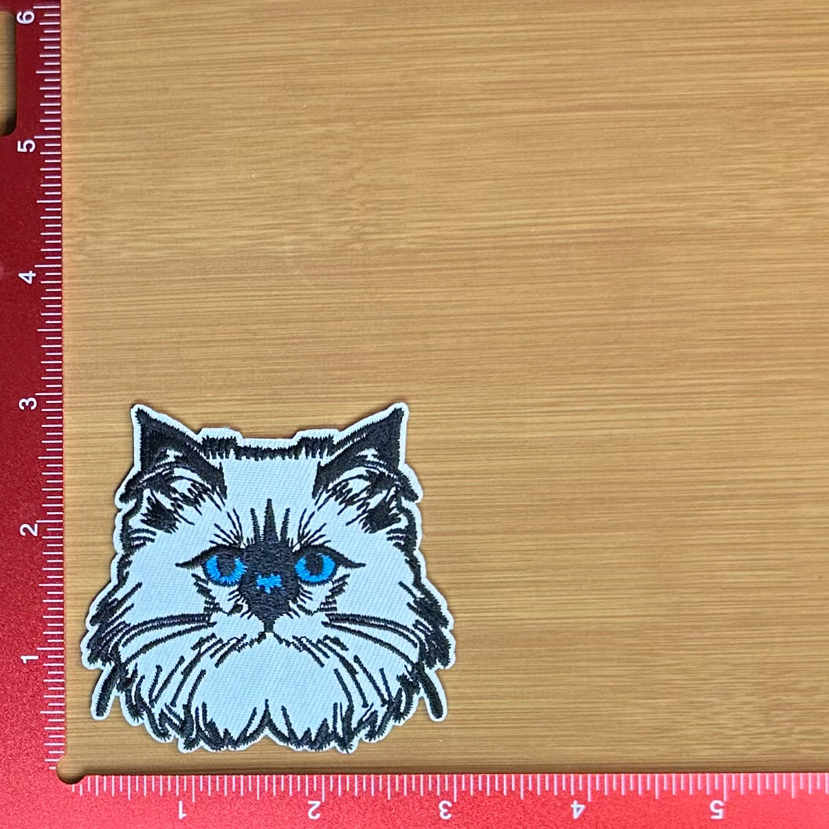 Fluffy Cat - Embroidered Patch
