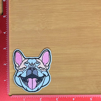 Happy Frenchie - Embroidered Patch