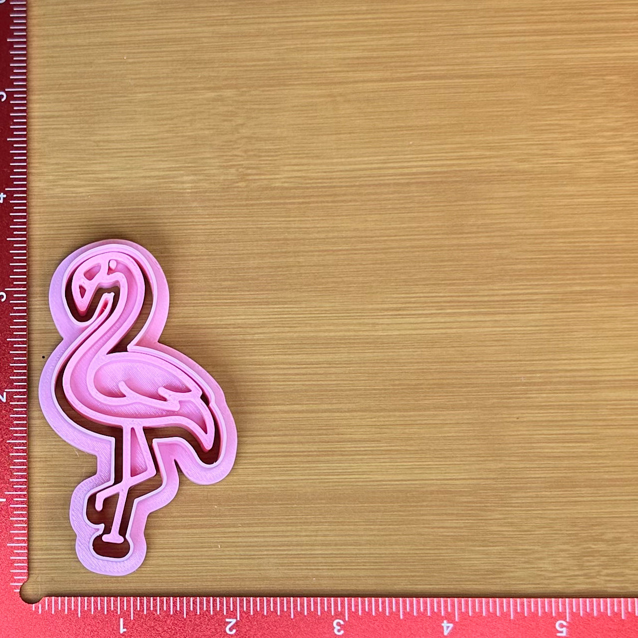 Flamingo - Custom 3D Printed Cookie Cutter + Stamp Combo