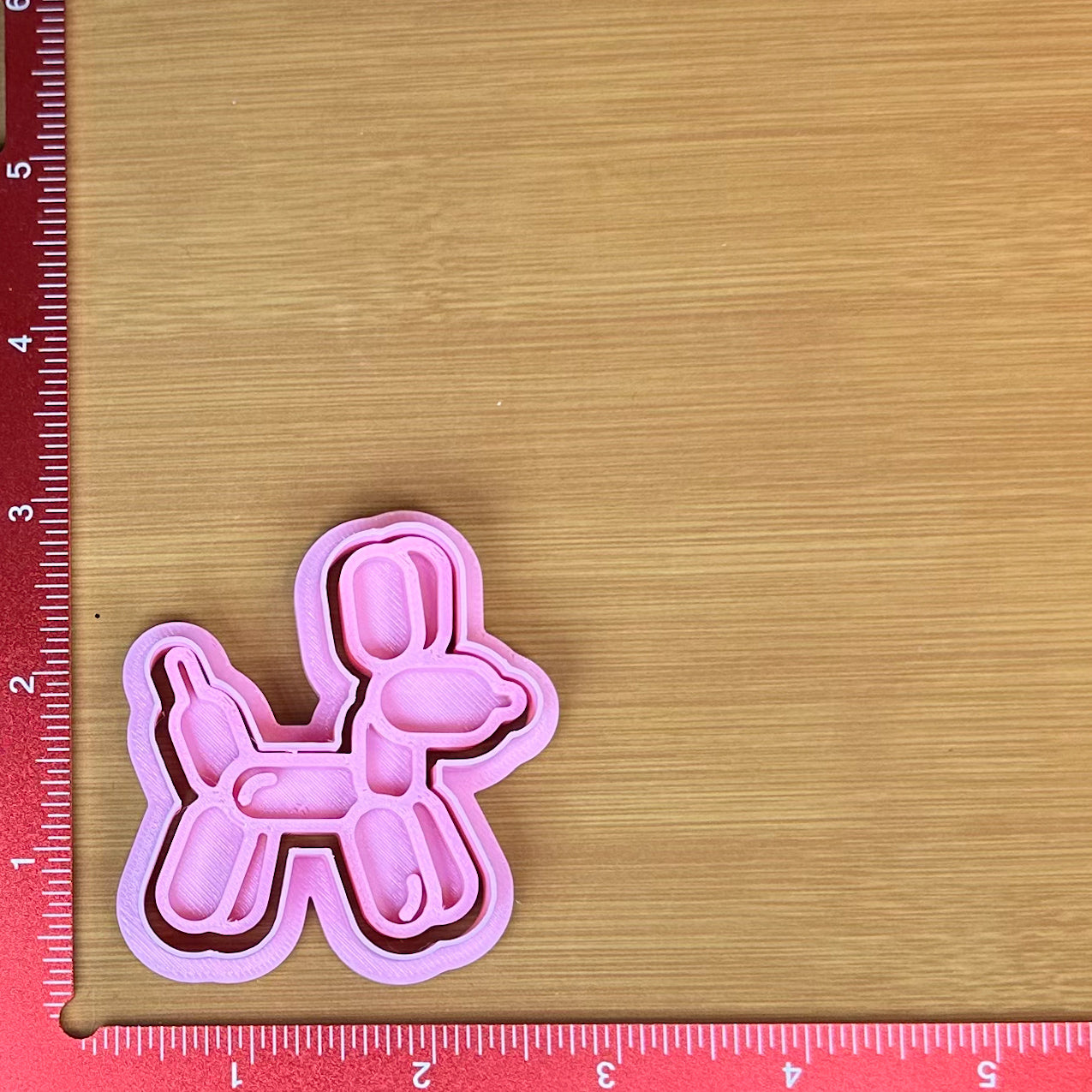 Balloon Dog - Custom 3D Printed Cookie Cutter + Stamp Combo