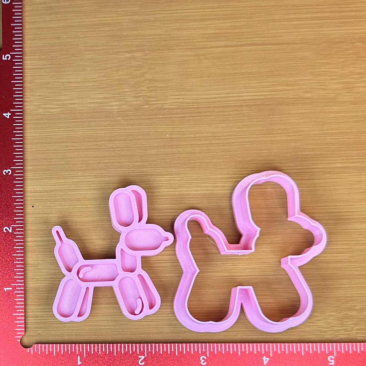 Balloon Dog - Custom 3D Printed Cookie Cutter + Stamp Combo
