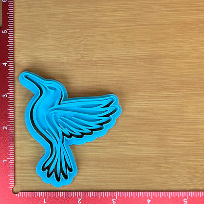 Hummingbird - Custom 3D Printed Cookie Cutter + Stamp Combo