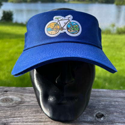 Bicycle Travels | Royal Blue Sportsman Visor