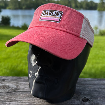 Darlin' | Garment Dyed Red | Sportsman Trucker Visor