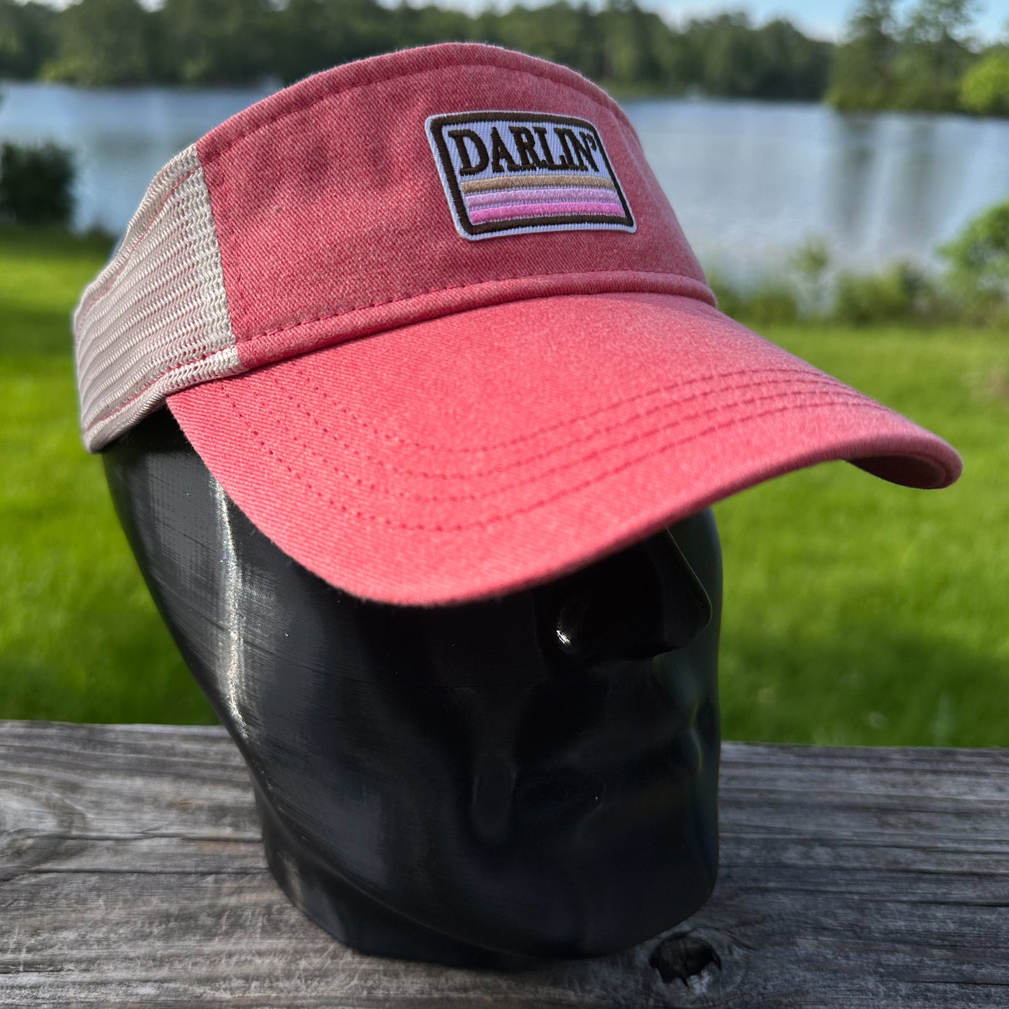 Darlin' | Garment Dyed Red | Sportsman Trucker Visor