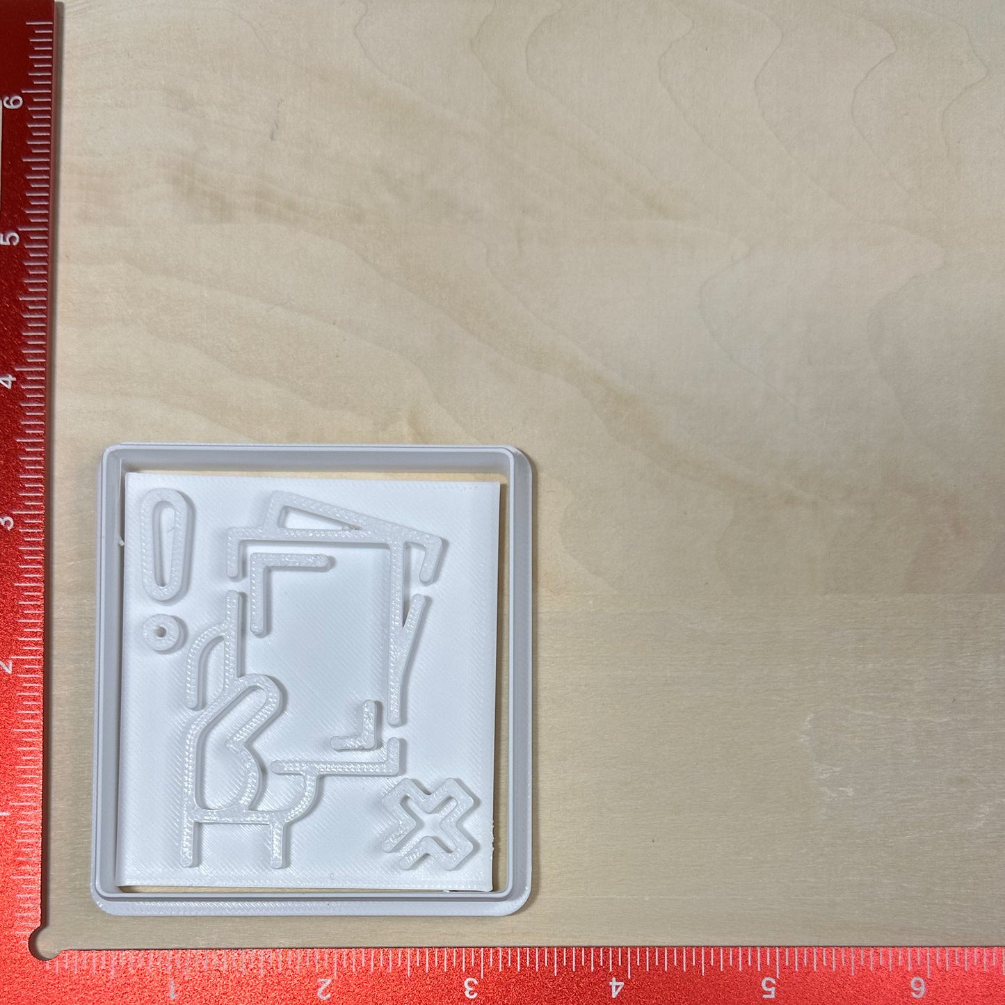 Yellow Card - Custom 3D Printed Cookie Cutter + Stamp Combo