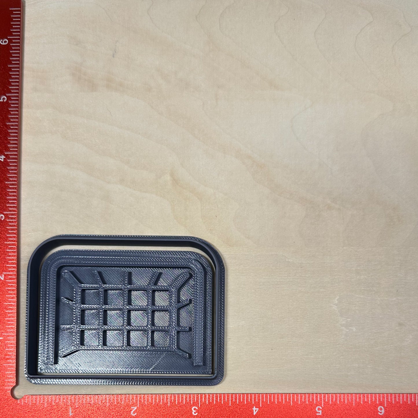Soccer Goal - Custom 3D Printed Cookie Cutter + Stamp Combo