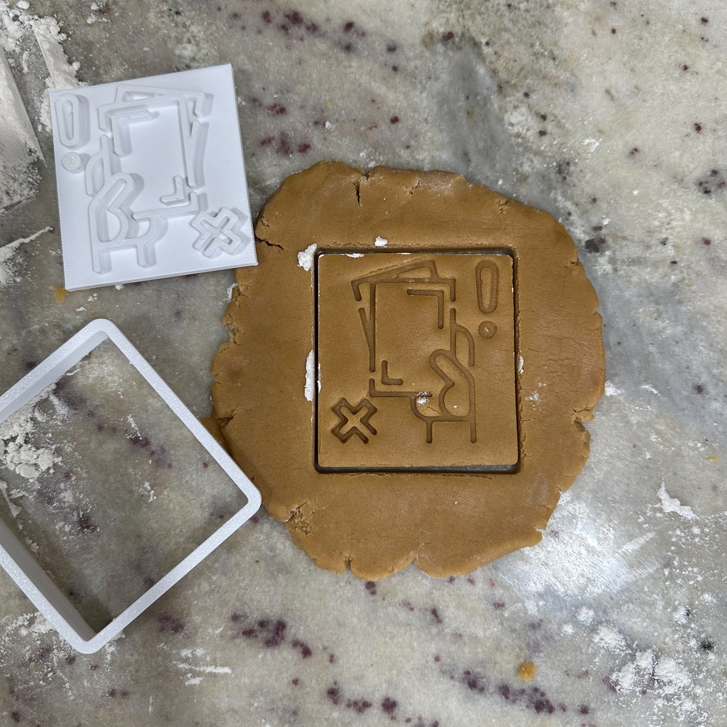 Yellow Card - Custom 3D Printed Cookie Cutter + Stamp Combo