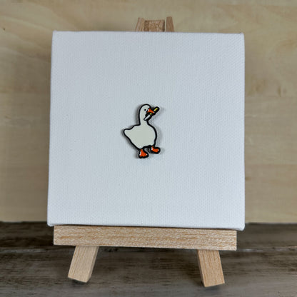 Goose with Knife - Enamel Pin