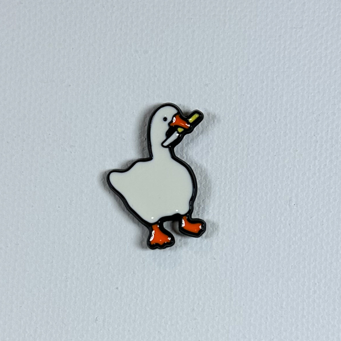 Goose with Knife - Enamel Pin