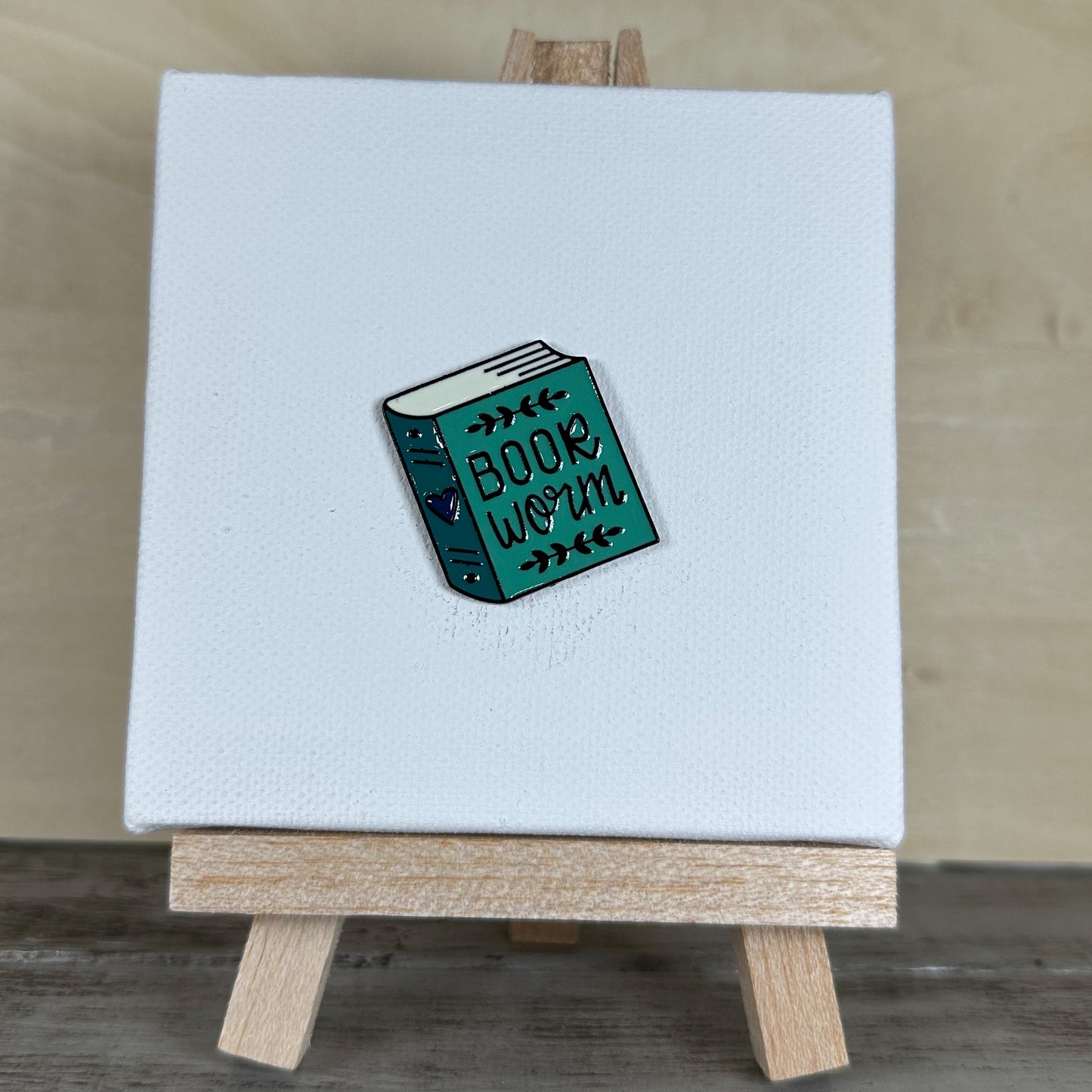 Book Worm Enamel Pin