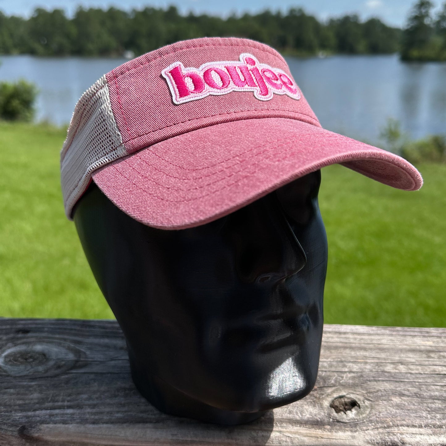 Boujee | Garment Dyed Pink | Sportsman Trucker Visor
