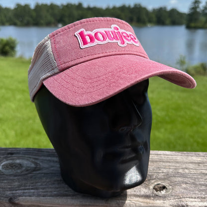 Boujee | Garment Dyed Pink | Sportsman Trucker Visor