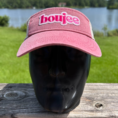 Boujee | Garment Dyed Pink | Sportsman Trucker Visor